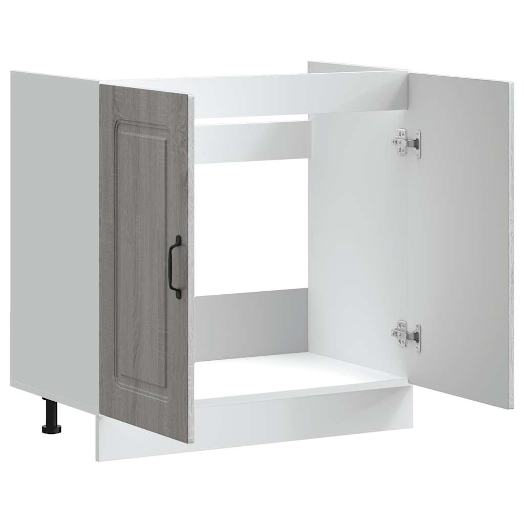 Mobile base lavello Kalmar Grigio Sonoma 80x46x81,5 cm | homemem39