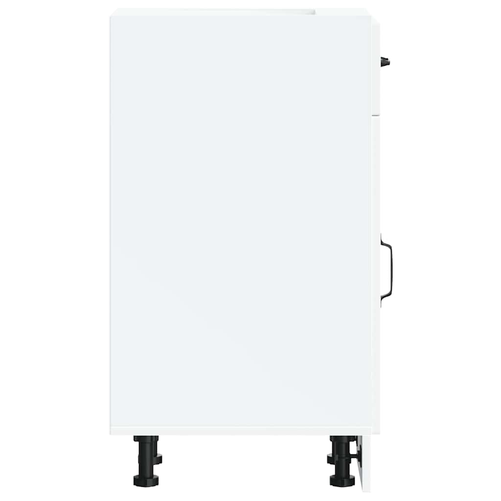 Base da Cucina Kalmar Bianco in Legno Multistrato - homemem39