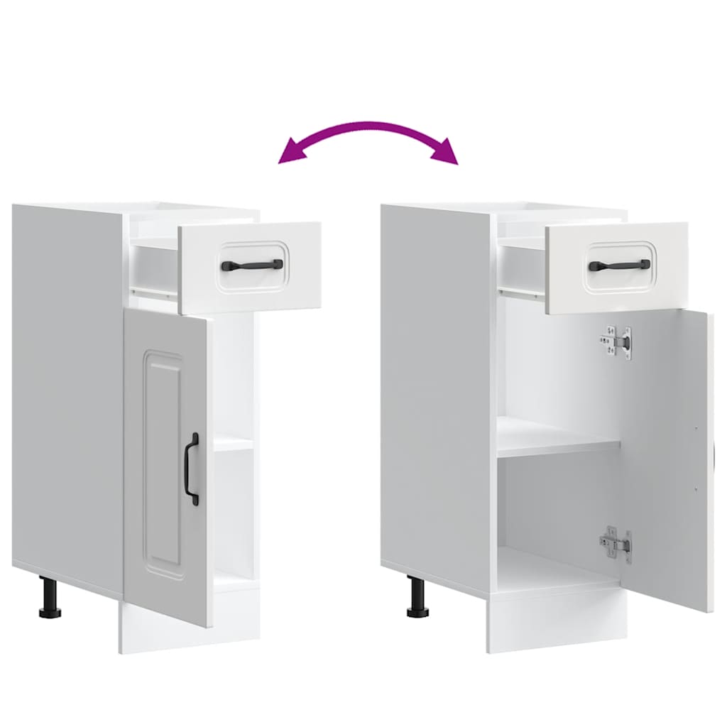 Base da Cucina Kalmar Bianco in Legno Multistrato | homemem39