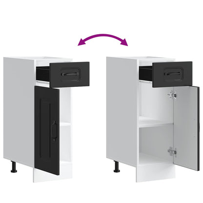 Base da Cucina Kalmar Nero in Legno Multistrato - homemem39