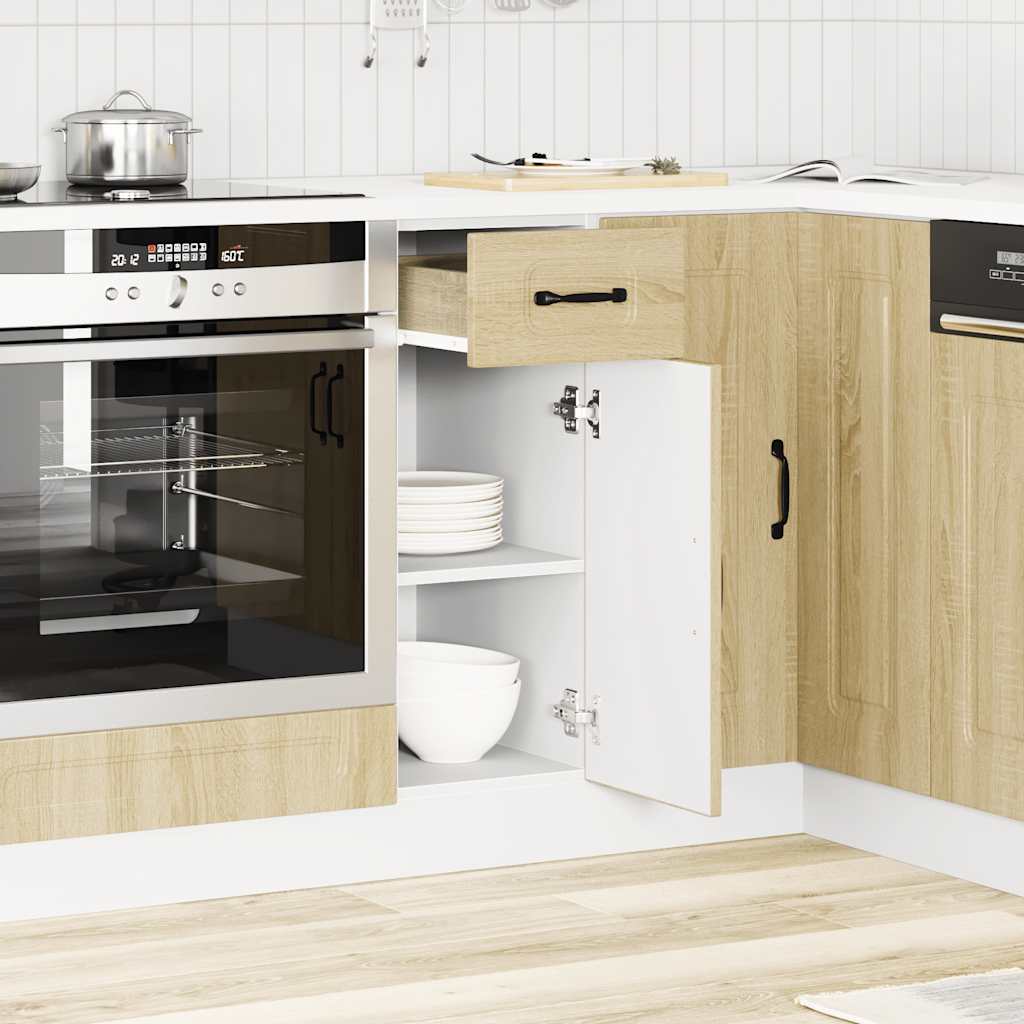 Base da Cucina Kalmar Rovere Sonoma in Legno Multistrato - homemem39