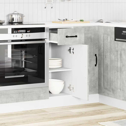 Base da Cucina Kalmar Grigio Cemento in Legno Multistrato | homemem39