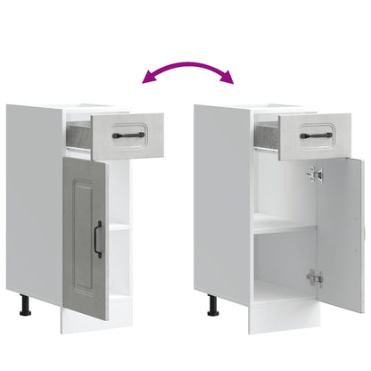 Base da Cucina Kalmar Grigio Cemento in Legno Multistrato - homemem39