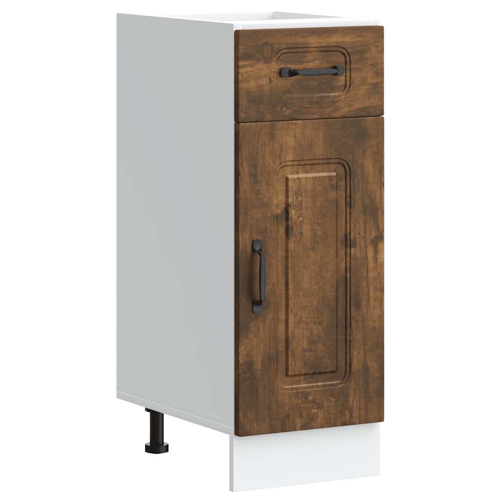 Base da Cucina Kalmar Rovere Fumo in Legno Multistrato | homemem39