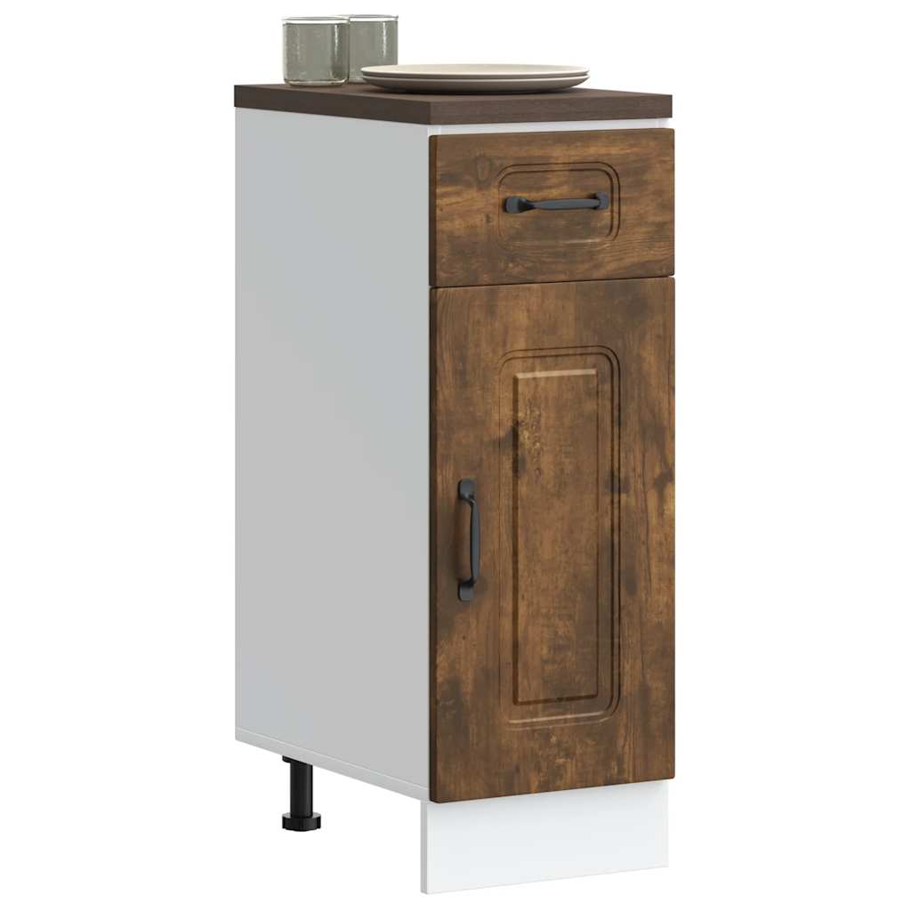 Base da Cucina Kalmar Rovere Fumo in Legno Multistrato | homemem39
