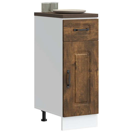 Base da Cucina Kalmar Rovere Fumo in Legno Multistrato | homemem39
