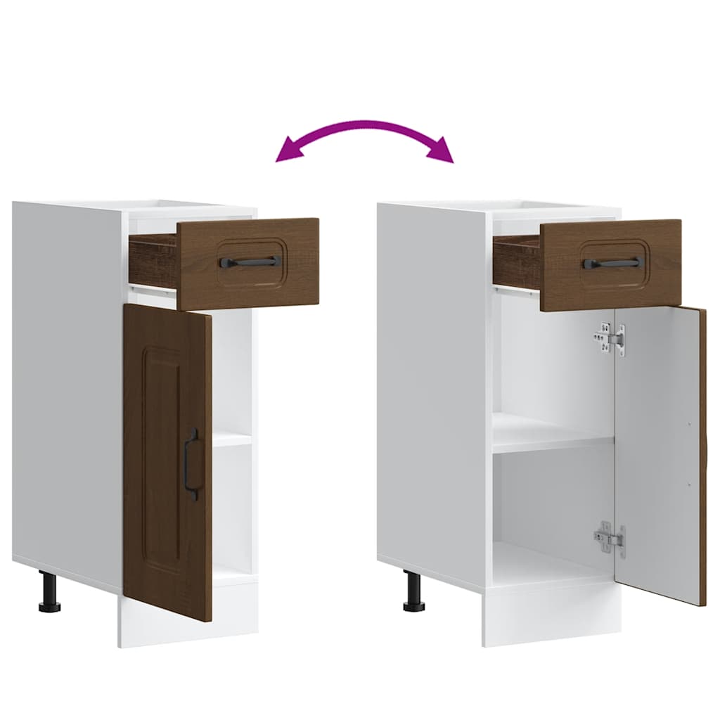 Base da Cucina Kalmar Rovere Marrone in Legno Multistrato - homemem39