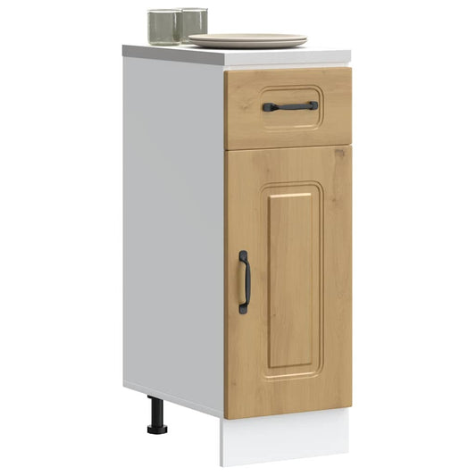 Base da Cucina Kalmar Rovere Artigianale in Legno Multistrato - homemem39