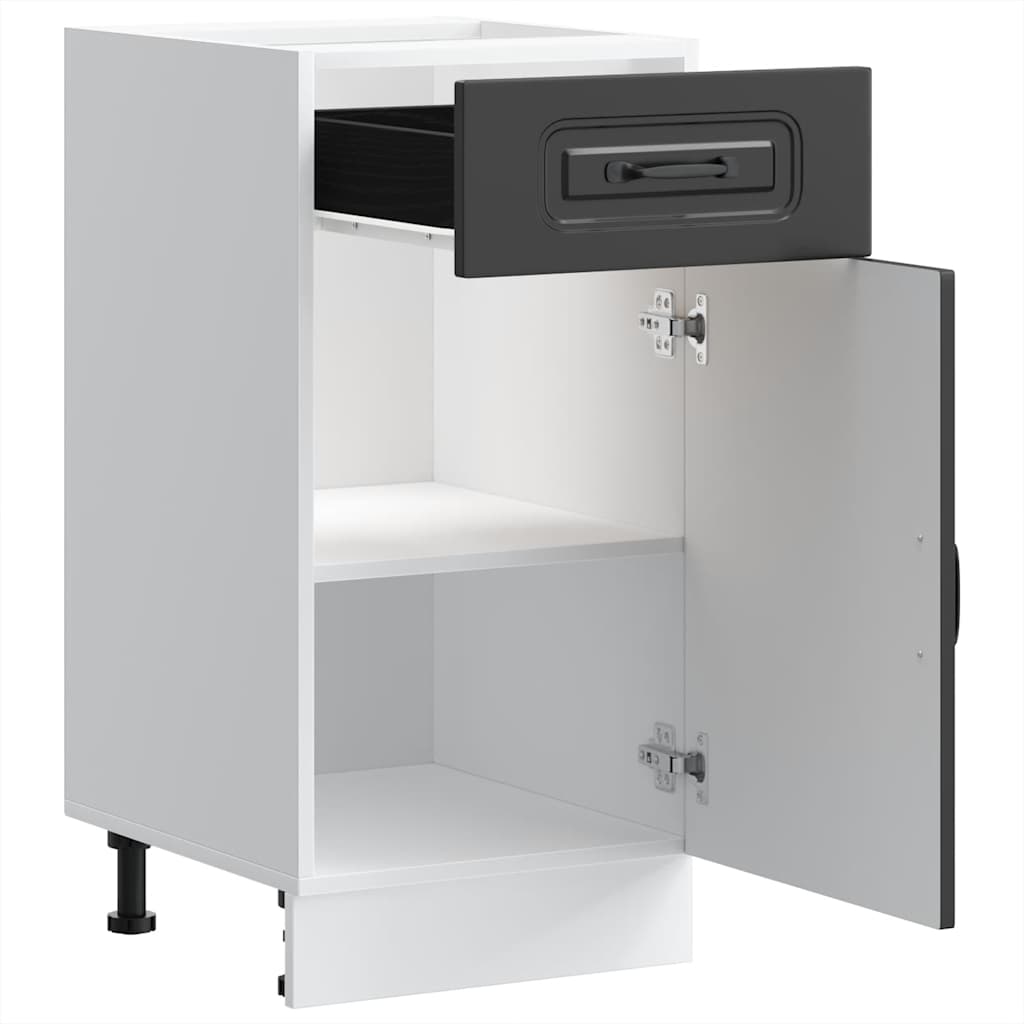 Base da Cucina Kalmar Nero in Legno Multistrato | homemem39
