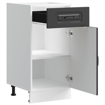 Base da Cucina Kalmar Nero in Legno Multistrato - homemem39