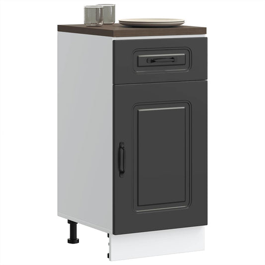 Base da Cucina Kalmar Nero in Legno Multistrato - homemem39