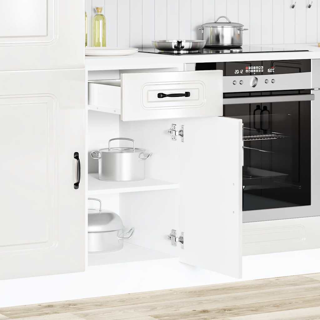 Base da Cucina Kalmar Bianco Lucido in Legno Multistrato | homemem39