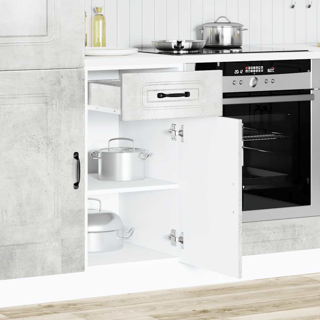Base da Cucina Kalmar Grigio Cemento in Legno Multistrato - homemem39