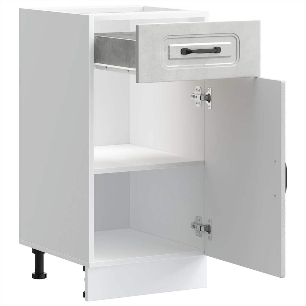 Base da Cucina Kalmar Grigio Cemento in Legno Multistrato - homemem39