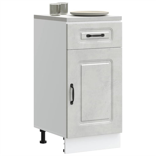 Base da Cucina Kalmar Grigio Cemento in Legno Multistrato | homemem39