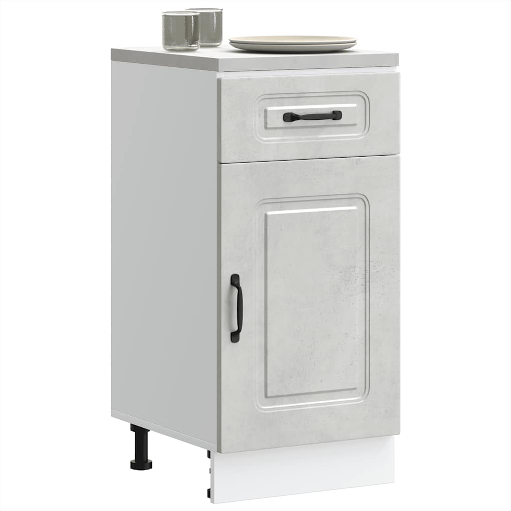 Base da Cucina Kalmar Grigio Cemento in Legno Multistrato - homemem39