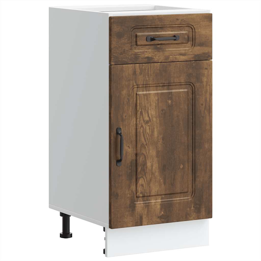 Base da Cucina Kalmar Rovere Fumo in Legno Multistrato - homemem39