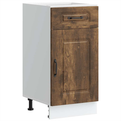 Base da Cucina Kalmar Rovere Fumo in Legno Multistrato - homemem39