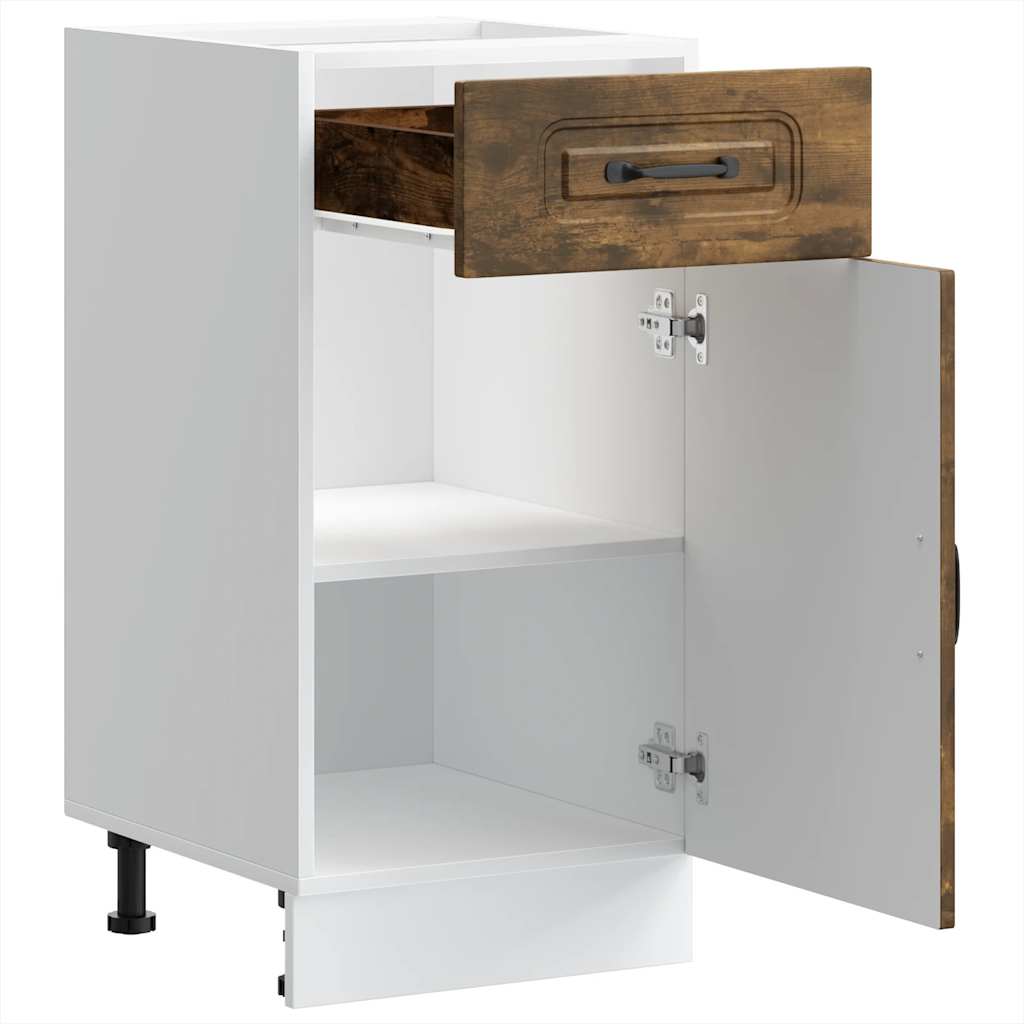 Base da Cucina Kalmar Rovere Fumo in Legno Multistrato - homemem39