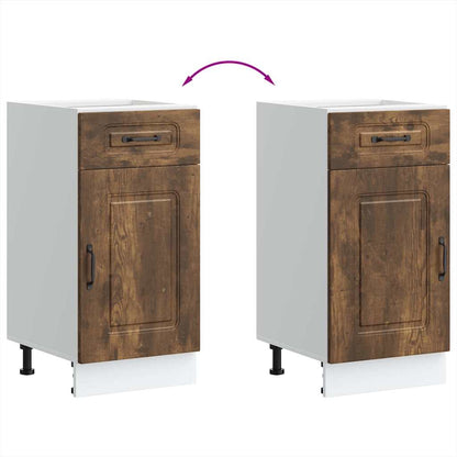 Base da Cucina Kalmar Rovere Fumo in Legno Multistrato