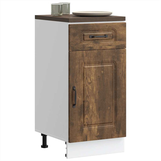 Base da Cucina Kalmar Rovere Fumo in Legno Multistrato - homemem39