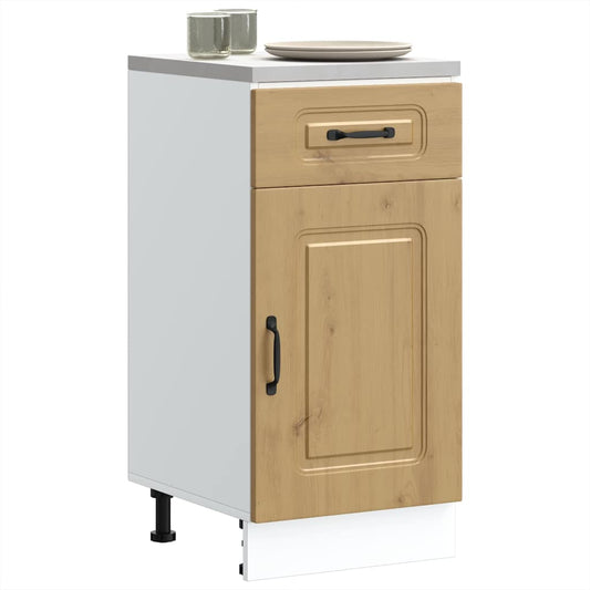 Base da Cucina Kalmar Rovere Artigianale in Legno Multistrato - homemem39