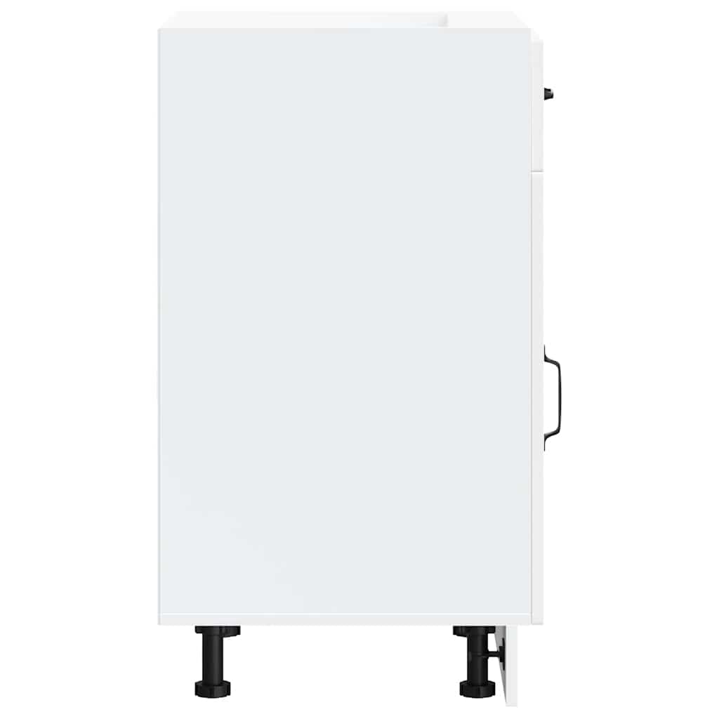 Base da Cucina Kalmar Bianco in Legno Multistrato - homemem39