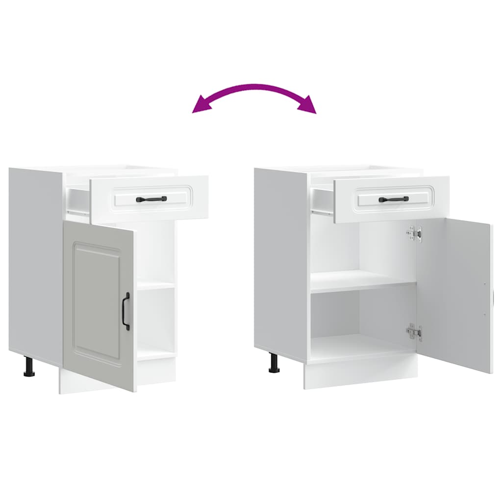 Base da Cucina Kalmar Bianco in Legno Multistrato | homemem39