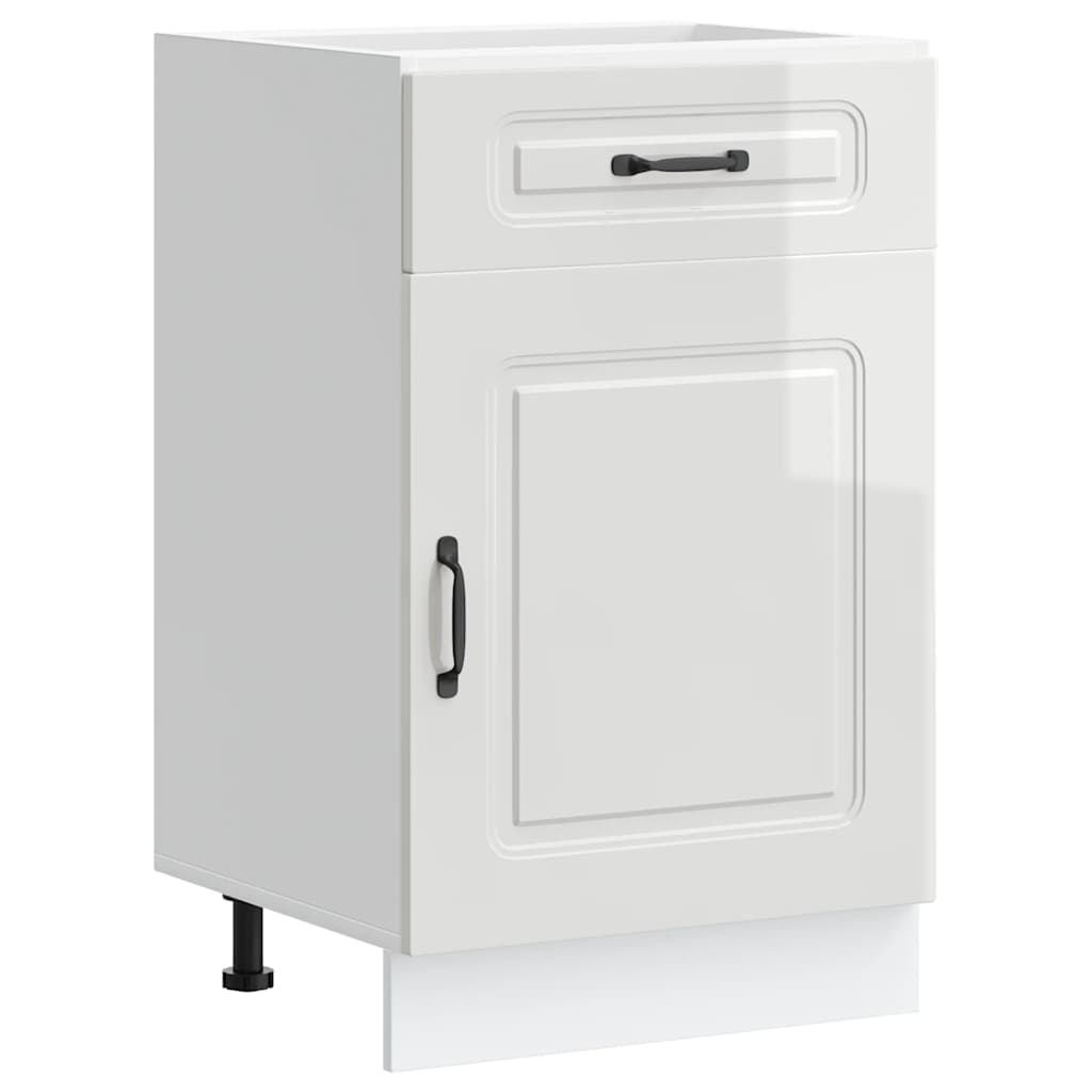 Base da Cucina Kalmar Bianco Lucido in Legno Multistrato - homemem39