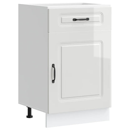 Base da Cucina Kalmar Bianco Lucido in Legno Multistrato - homemem39