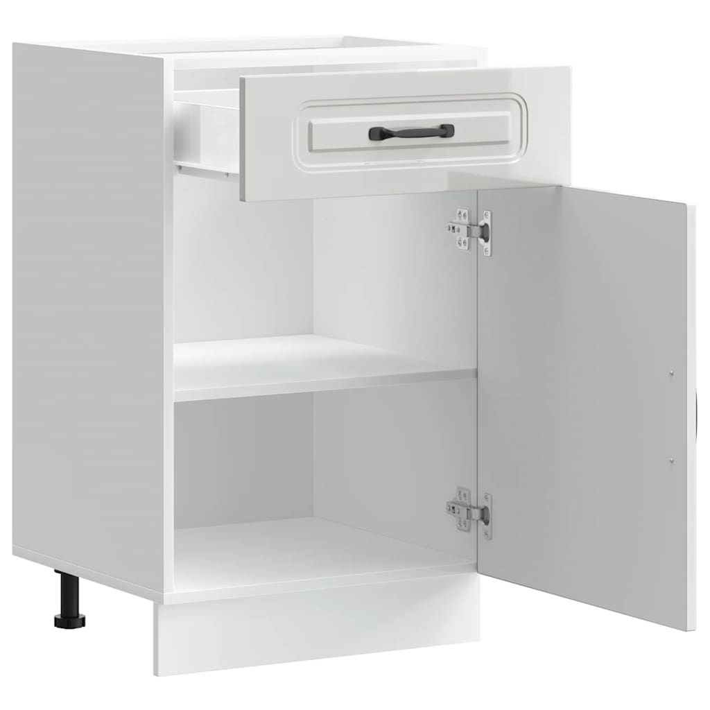 Base da Cucina Kalmar Bianco Lucido in Legno Multistrato | homemem39