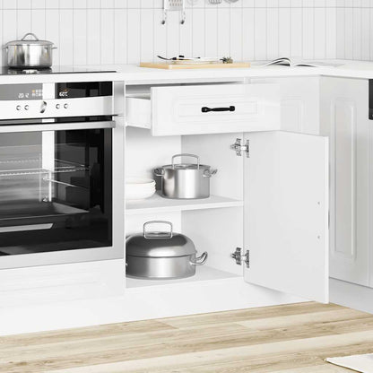 Base da Cucina Kalmar Bianco Lucido in Legno Multistrato - homemem39
