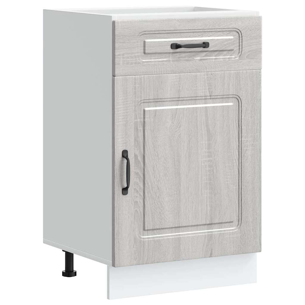 Base da Cucina Kalmar Grigio Sonoma in Legno Multistrato - homemem39