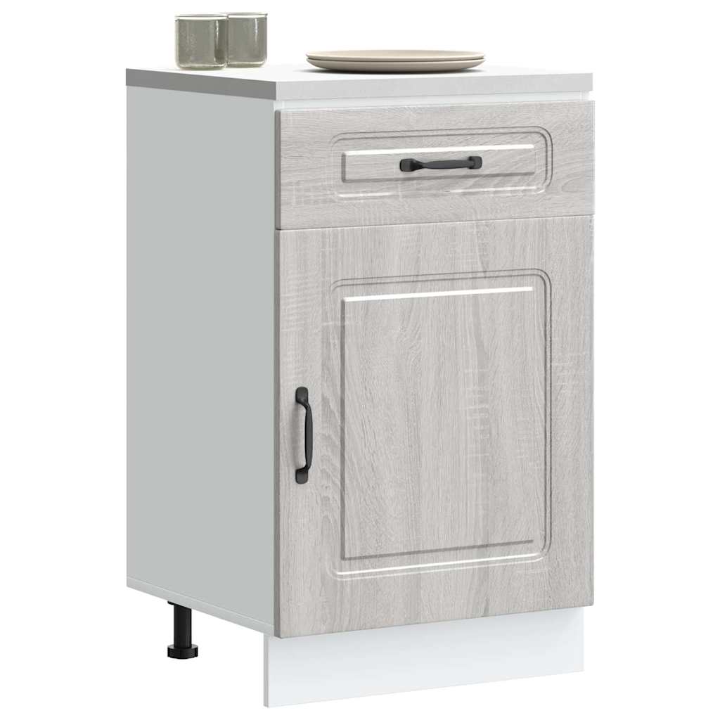 Base da Cucina Kalmar Grigio Sonoma in Legno Multistrato - homemem39