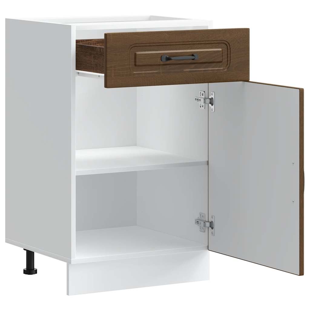 Base da Cucina Kalmar Rovere Marrone in Legno Multistrato - homemem39