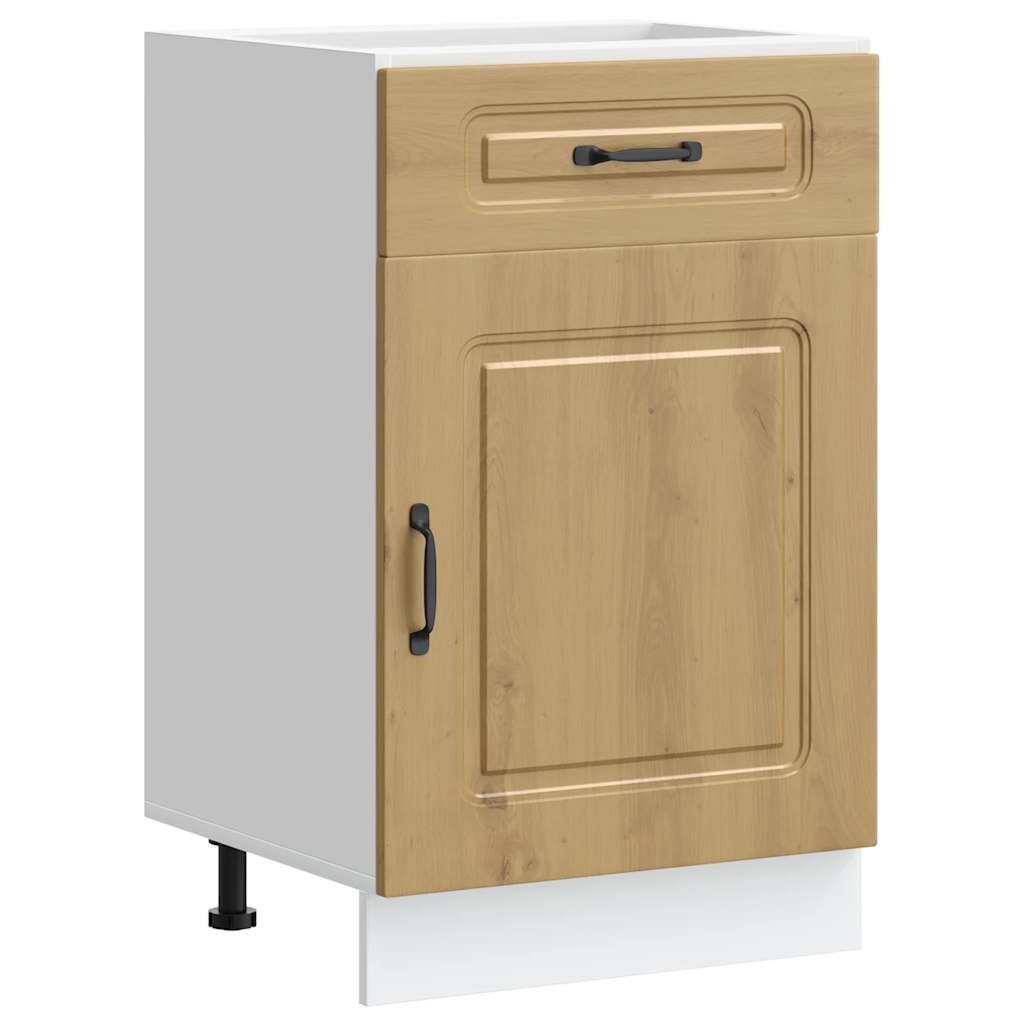 Base da Cucina Kalmar Rovere Artigianale in Legno Multistrato - homemem39
