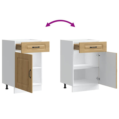 Base da Cucina Kalmar Rovere Artigianale in Legno Multistrato | homemem39