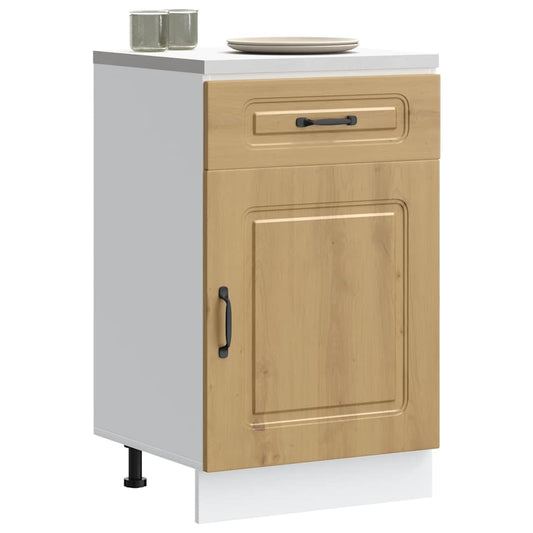 Base da Cucina Kalmar Rovere Artigianale in Legno Multistrato - homemem39