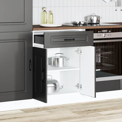 Base da Cucina Kalmar Nero in Legno Multistrato | homemem39