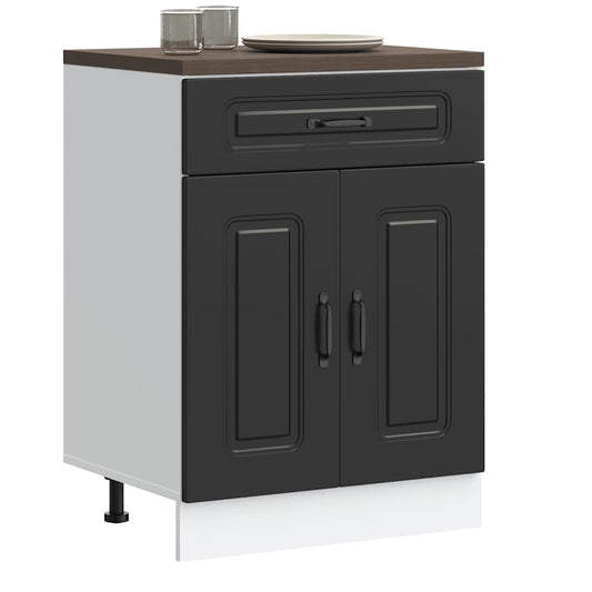 Base da Cucina Kalmar Nero in Legno Multistrato - homemem39