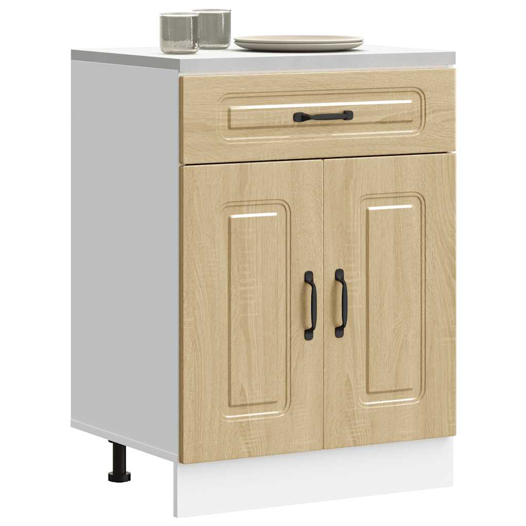 Base da Cucina Kalmar Rovere Sonoma in Legno Multistrato - homemem39