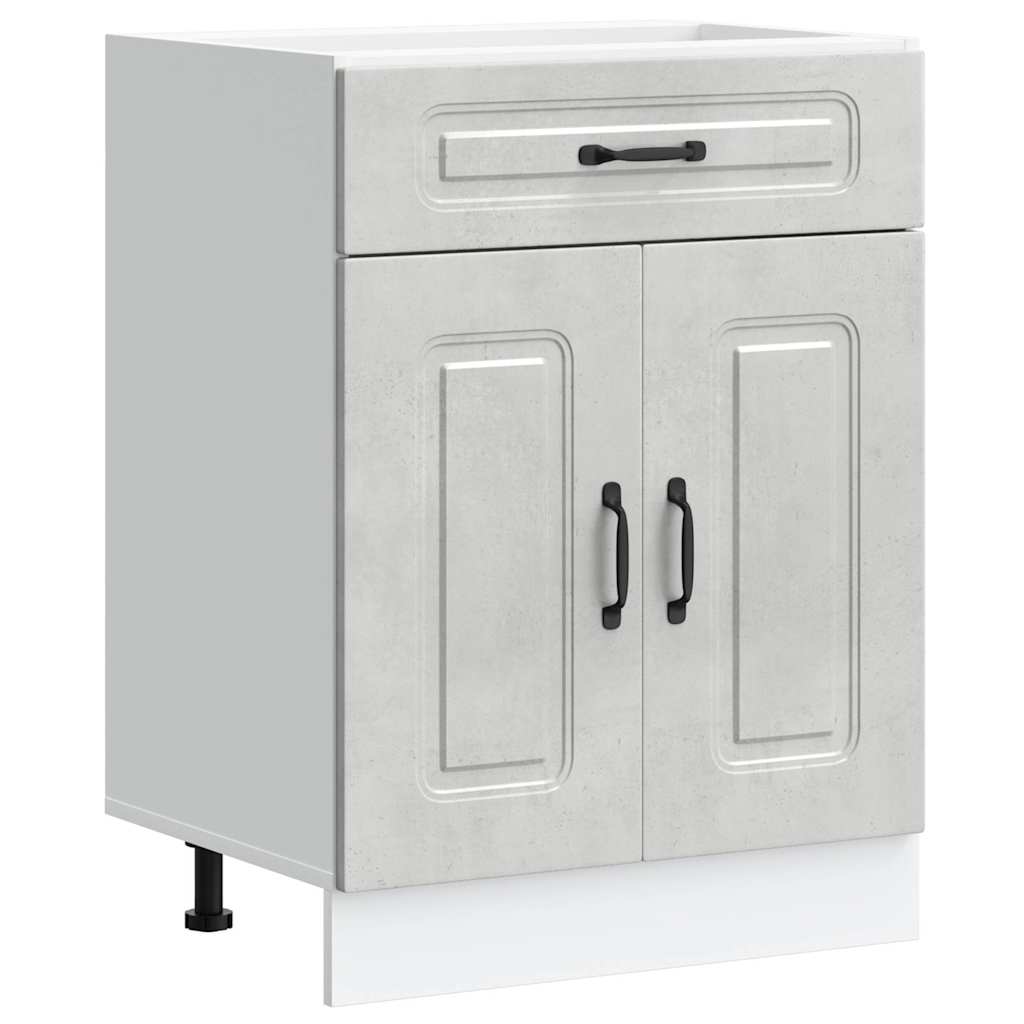 Base da Cucina Kalmar Grigio Cemento in Legno Multistrato - homemem39