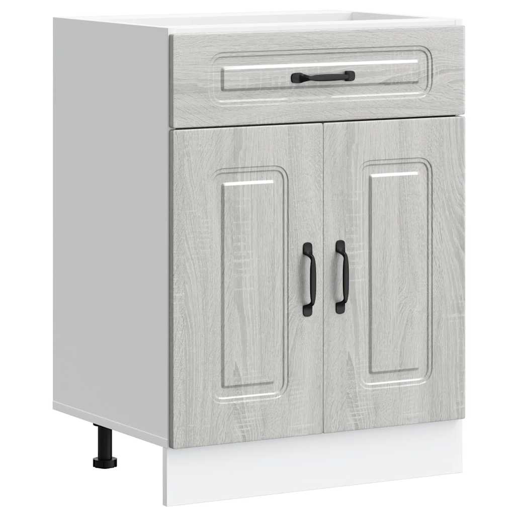 Base da Cucina Kalmar Grigio Sonoma in Legno Multistrato - homemem39
