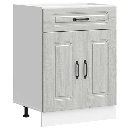 Base da Cucina Kalmar Grigio Sonoma in Legno Multistrato - homemem39