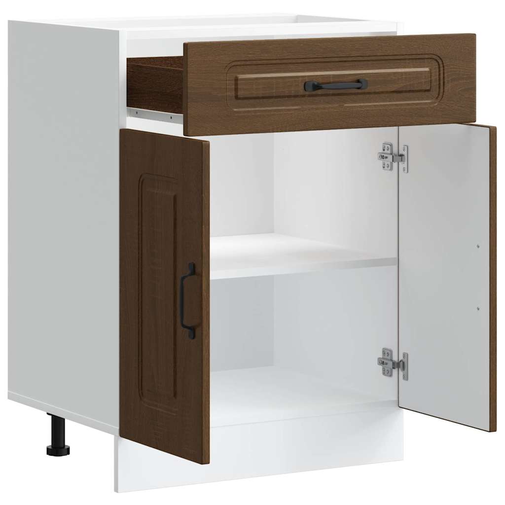 Base da Cucina Kalmar Rovere Marrone in Legno Multistrato - homemem39