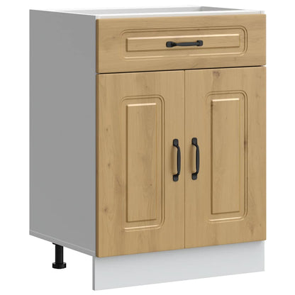 Base da Cucina Kalmar Rovere Artigianale in Legno Multistrato - homemem39