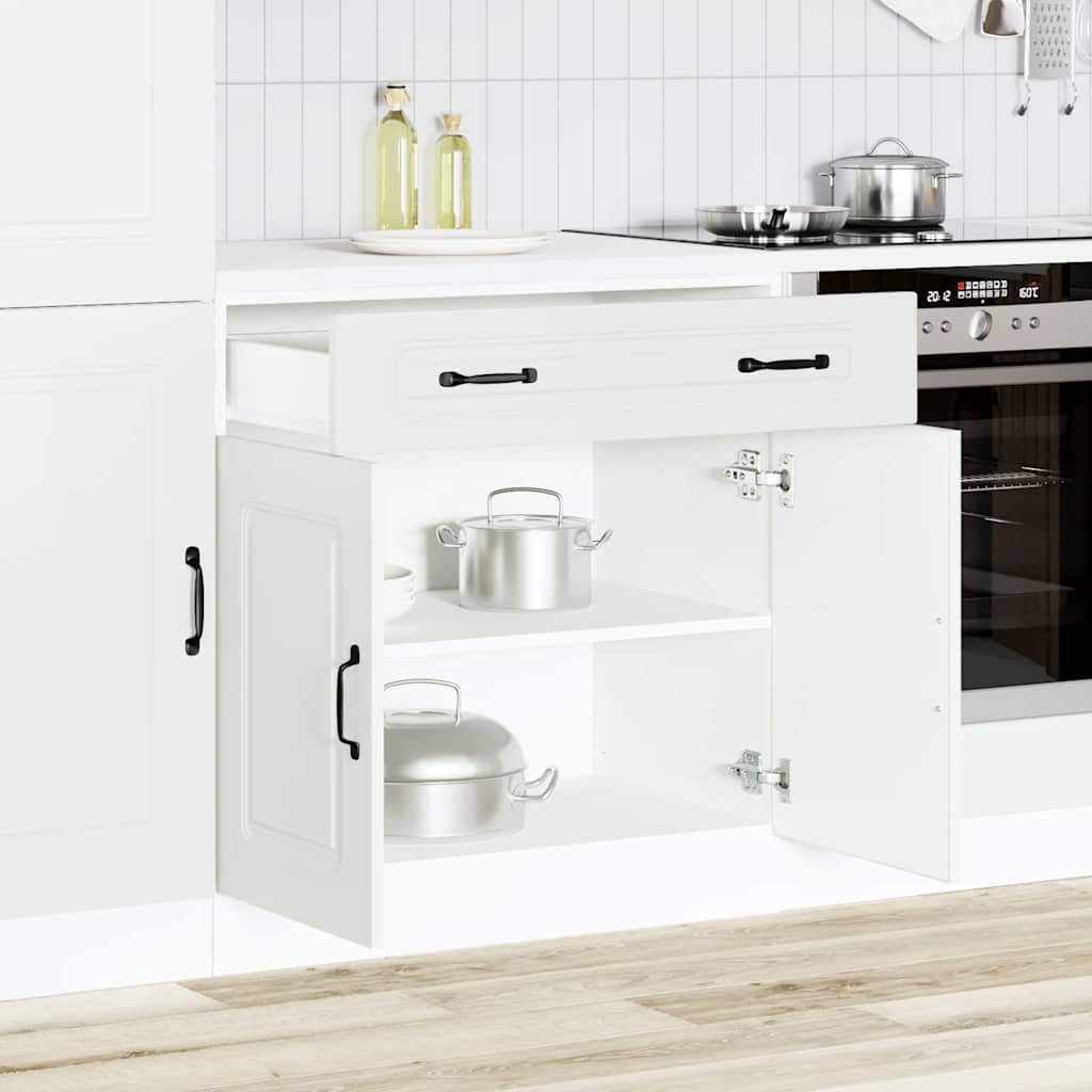Base da Cucina Kalmar Bianco in Legno Multistrato | homemem39