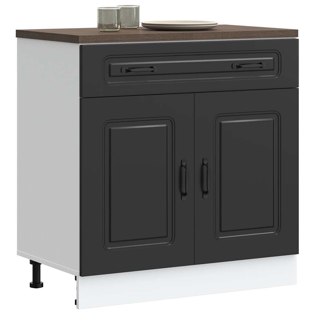 Base da Cucina Kalmar Nero in Legno Multistrato | homemem39