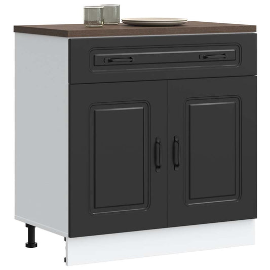 Base da Cucina Kalmar Nero in Legno Multistrato - homemem39