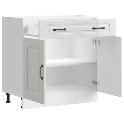Base da Cucina Kalmar Bianco Lucido in Legno Multistrato - homemem39